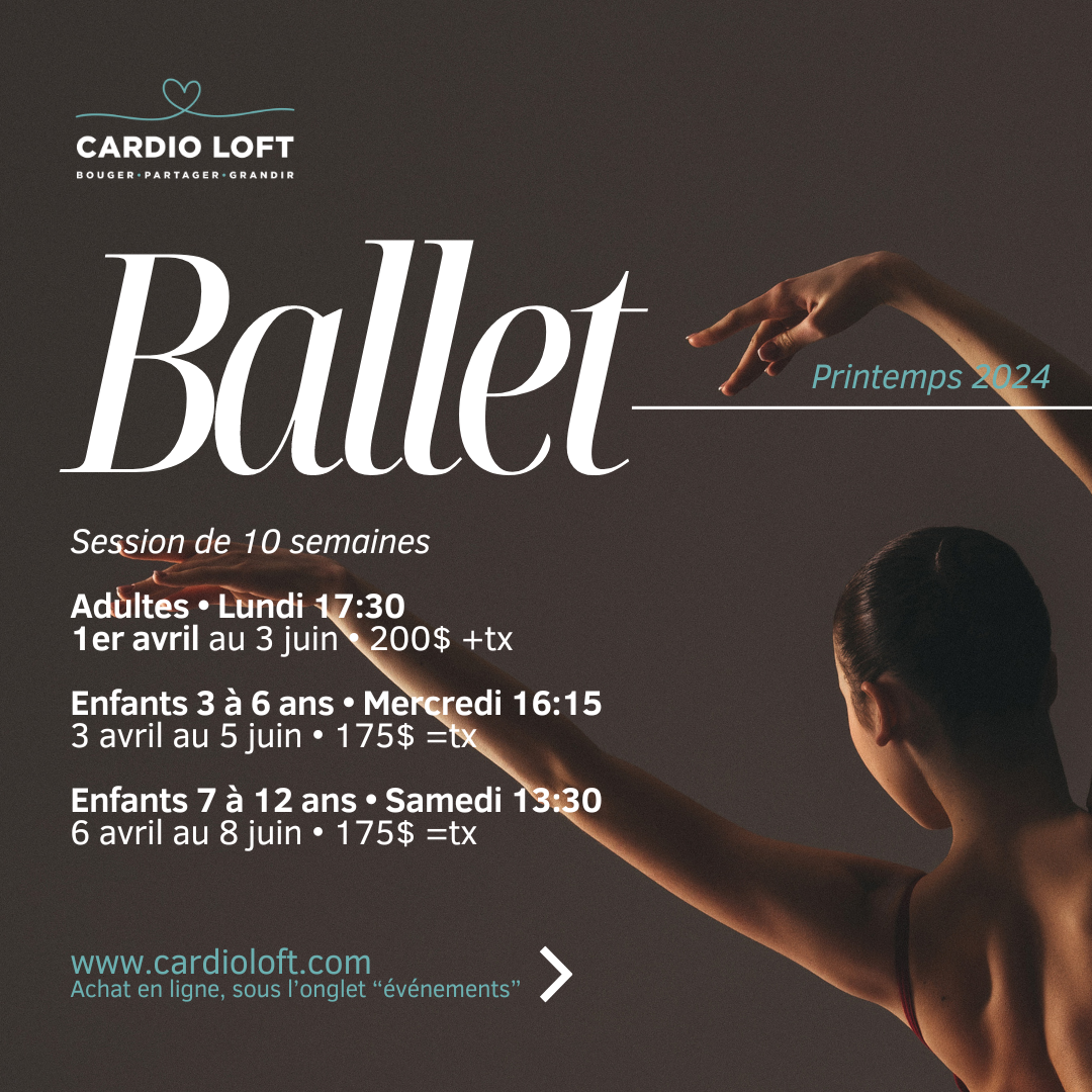 Ballet Enfants 7 à 12 ans • samedi 13:30